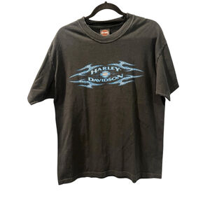 Vintage 2004 Harley Davidson Y2K Short Sleeve T-Shirt Size Large Biker Crew Neck